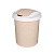 Контейнер для мусора "Palm" круглый 16л (бежевый)