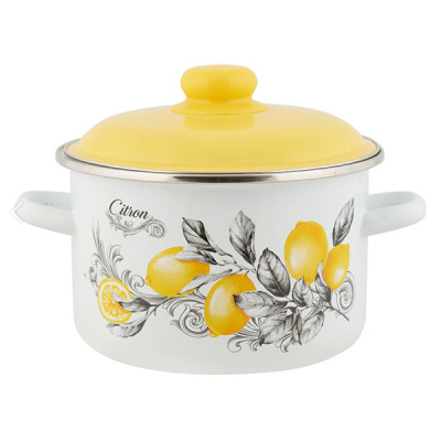 Кастрюля эмал цил CITRON 3,0л ТМ Appetite