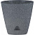 Горшок для цветов AMSTERDAM D170 с прикорневым поливом 2,5л темный камень