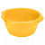 Таз круглый 14л желтый