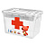Коробка для аптечки со вставкой МИ-МИ-МИШКИ 290х190х180мм 6,65л (Белый)(то)