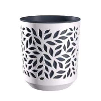 Кашпо Leaves 8л Белый/Антрацит