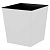 Горшок для цветов Manhattan CUBE 22л c дренажной вставкой белоснежный жасмин