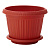 Горшок для цветов "Basil" D330мм, 11,9л с поддоном (терракотовый)