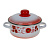 Кастрюля 1,5л. цил. Красные герберы глуб.
