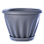 Горшок "Знатный" 11л. d320 серый с поддоном  