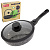 Сковорода МРАМОР 26см, со стеклянной крышкой и съёмной ручкой