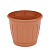 Горшок цв. "Дионис" 1,6л. с поддоном (коричневый)