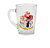 Кружка  300 мл "Капучино"  Валентинки микс