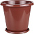 Горшок цветочный "Эконом" 10л (с под.) (коричневый)(то)