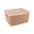 Корзина "Плетенка" 350х290х175 с крышкой (бежевый)(то)