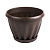 Горшок "Знатный" 11л. d320 шоколадный с поддоном  