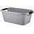 Таз LICA с ручками прямоугольный 30л серый шторм (то)