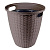 Кашпо напольное Ротанг D 380/30 л с внутренним горшком 16л горьк.шоколад (то)