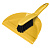 Комплект щетка-сметка "Good" с совком (ярко-желтый)