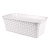 Ящик балконный 43см "Ротанг" с дренажем (белый) (то)