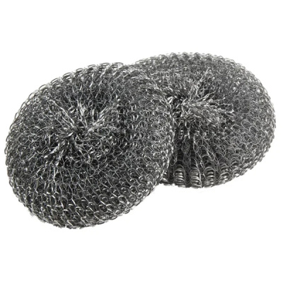 Мочалка металлическая Голубушка, плетеная 3шт