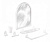 Набор для ванной комнаты "Аква" №1 (белый) (то)