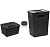 Набор для раздельного сбора мусора черный (6л+12л)(то)