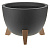 Кашпо Грация 4,5л Антрацит
