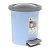 Контейнер для мусора 6л Vogue с педалью небесный (то)
