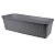 Ящик балконный 63см "Ротанг" с дренажем (серый) (то)