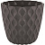 Горшок для цветов Wave D175мм с дренажной сеткой 2,5л горький шоколад (то)