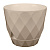 Горшок для цветов "Laurel" D220мм, 4,5л с поддоном (бежевый)