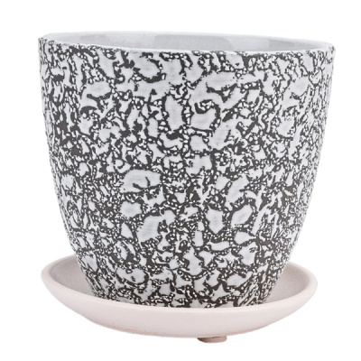 Кашпо Маджента белый кактусница 1л