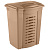 Корзина для белья 420х350х550мм (кремовый)