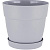 Горшок для цветов Villa de Fiori D380мм с поддоном 26л утренний туман (то)