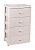 Комод 4-х секционный широкий "Флоран"  (сл.кость) (то)