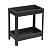 Этажерка широкая VIKEA 2-х ярусная (черный) (то)