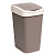 Ведро для мусора с подвижной крышкой 35л "Tandem" (шоколад/слон.кость)