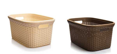 Корзина для белья "АРТЛАЙН" 32л овальная (то)