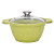 Кастрюля а/пр литая 1,0л стекл/кр Trendy style lime ТМ KUKMARA