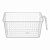 Корзинка универсальная с ручкой 280х160х120мм (бесцветный)(то)