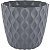Горшок для цветов Wave D205мм с дренажной сеткой 4,7л вулканический серый (то)