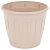 Горшок цв. "Дионис" 3,6л. с поддоном (бежевый)