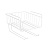 Корзина подвесная с держателями  280х240x210 мм (белый)(хпп) (то)