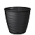 Горшок для цветов "Saffron" D225мм, 5,4л с поддоном (черный)