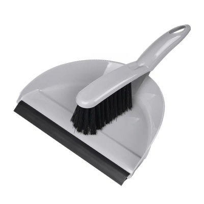 Комплект щетка-сметка "Etna" с совком с кромкой (серый)