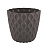 Горшок для цветов Wave D205мм с дренажной сеткой 4,7л горький шоколад (то)