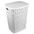 Корзина для белья ROSO 50л белая (то)