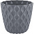 Горшок для цветов Wave D175мм с дренажной сеткой 2,5л вулканический серый