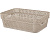 Корзина прямоугольная Ajur 3л (271х183х87мм) бежевый топаз (то)
