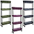 Этажерка 4-х ярусная узкая 40*14*80см (пластик, металл) 