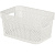 Корзина прямоугольная Ajur 5л (271х183х137мм) белое облако (то)