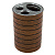 Подставка для зубных щеток BROWN (10*7см)