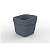 Горшок для цветов фактурный Hills 2,2л (d155, h145,5мм)(серый)